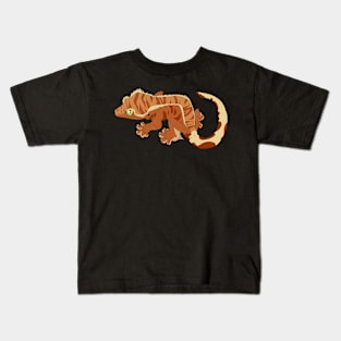 Flame Crested Gecko Kids T-Shirt